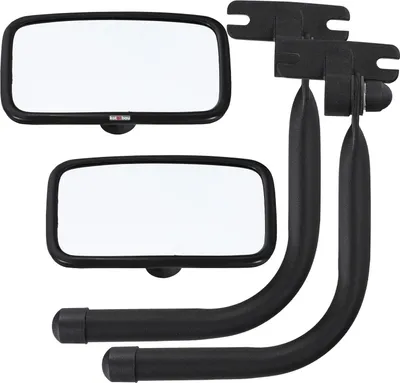 Produktbild von KOTARBAU® 2 stk. Traktor Spiegel Universal 25x16,5 cm PVC 2 Stk. Spiegelarm Rückspiegel Traktor LKW Spiegel Rückfahrspiegel mit Halterung Spiegel Arm Spiegelstange Landwirtschaft Spiegelhalterung