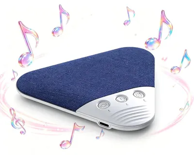 Produktbild von Bluetooth-Kissenlautsprecher zum Schlafen, tragbarer Mini-Bluetooth-Lautsprecher mit Stereo-Bass (Blau)