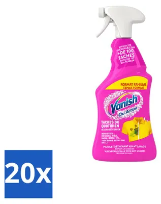 Produktbild von 20 x Vanish Oxi Action 4-in-1 Fleckentferner Spray 940 ml - Vorteilspackung - 20 Stücke