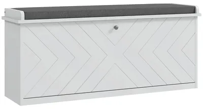 Zdjęcie produktu dla Półka na buty – ławka z miejscem do przechowywania – szuflada rozkładana – poduszka siedziska – regulowana wysokość – drewno – 100 x 26 x 48 cm – kolor khaki