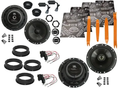 Produktbild von JBL Boxen für VW Polo AW Bj 17-22 Tür Vorne hinten Dämmmatte Ausbaubügel 1200 W