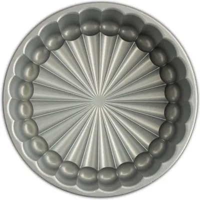 Zdjęcie produktu dla Elegancka, złota forma do pieczenia z aluminium, 22 cm, 1,4 l, idealna do tortów
