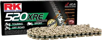 Produktbild von RK Gold Open Transmission Chain XRE 110 Glieder 520 Nietverschluss