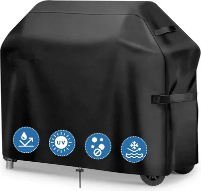 Zdjęcie produktu dla Odporny na warunki atmosferyczne pokrowiec na grill gazowy 147x61x122cm czarny