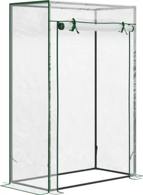 A clear, well-lit studio shot of a greenhouse.