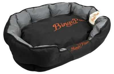 Immagine prodotto di Cuccia per cani, rivestimento removibile, materiale impermeabile, nero e grigio, taglia XL