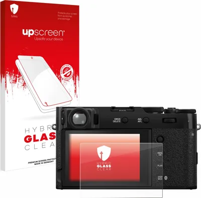 Produktbild von upscreen Schutzglas für Fujifilm X100VI Schutzfolie Panzer Folie Glas Display Schutz klar