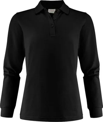 Produktbild von Damen Langarm Polo-Shirt Surf Pro Piqué, 200 g/m², 3-Knopf-Verschluss