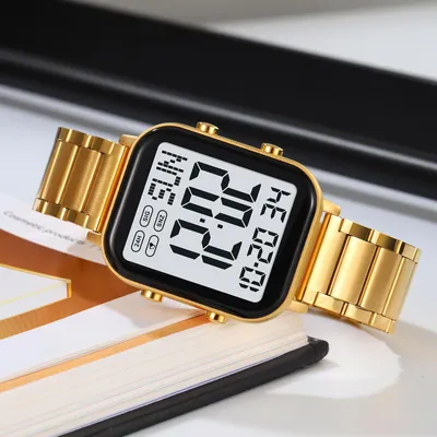 Produktbild von SKMEI Digitaluhr fuer Maenner und Frauen, 30 m wasserdichte Armbanduhren mit Hintergrundbeleuchtung, 1/100-Sekunden-Stoppuhr, Alarmton, stuendlicher Countdown-Timer, Datums-/Wochenanzeige, Dualzeit, 12/24-Stunden-Formate