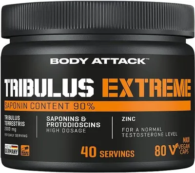 Produktbild von Body Attack Tribulus Extreme – 80 veg. Kapseln