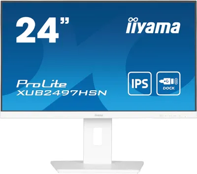 Obrázok produktu pre iiyama ProLite XUB2497HSN-W1, 60,5 cm (23.8"), 1920 x 1080 px, Full HD, LED, 1 ms, Biela