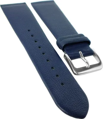 Produktbild von Minott Uhrenarmband | Leder dunkelblau | Anstoß zum verschrauben, Stegbreite:18mm
