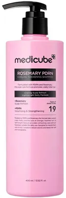 Productafbeelding van Medicube Rosmarin PDRN, verkoelende en verdikkende shampoo, 400 ml