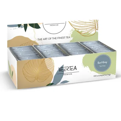Immagine prodotto di Veertea, Set da tè, Tè nero Earl Grey, 100 bustine