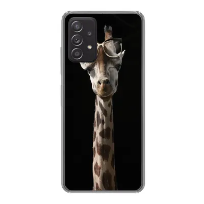Produktbild von MuchoWow® Handyhülle Schutzhülle Hülle für Samsung Galaxy A53 5G Giraffe - Schutzbrille - Schwarz Silikon Softcase Handy Hülle - Schutzabdeckung