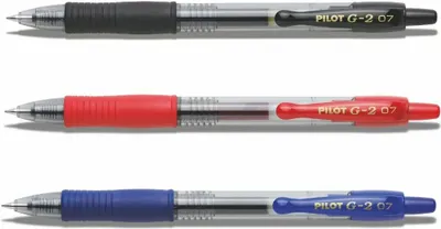 Produktbild von Pilot G2-07 - 3er-Set schwarz, rot, blau