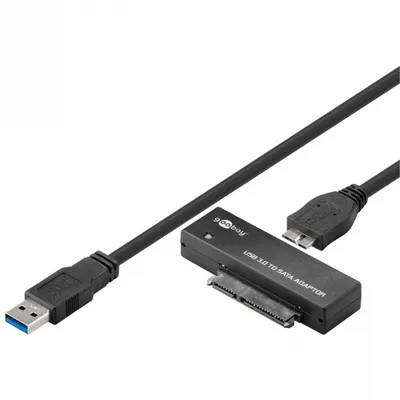 Produktbild von USB 3.0 Adapter / Konverter für SATA Festplatten & SSDs inkl. Netzteil