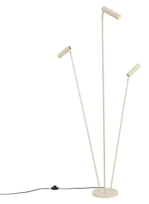 Produktbild von Moderne Stehleuchte Beige 3 Lichter GU10 35mm Thomas