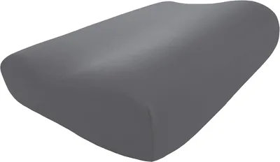 Productafbeelding van Hoes geschikt voor Tempur Shape QUEEN en Tempur Original QUEEN S - XL hoofdkussen - 61 x 31 cm - Kussensloop voor neksteunkussen - In Leisteen