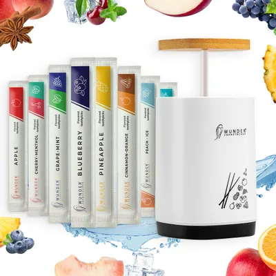 Produktbild von Wunder Zahnstocher - Zahnstocher mit Geschmack Probier Single Pack 80er + Spender frischer Atem mit Aromatisierte Zahnstocher