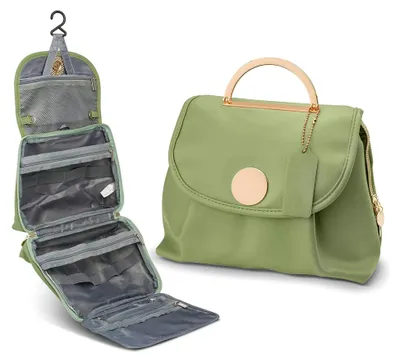 Produktbild von Hängender Kulturbeutel, wasserdichte Reise-Make-up-Tasche, tragbare Kulturtasche mit großer Kapazität für Frauen