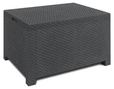 Image de Table de jardin en plastique avec espace de rangement 168 l Toomax OLYMPIA 76 x 59 x 45 cm graphite