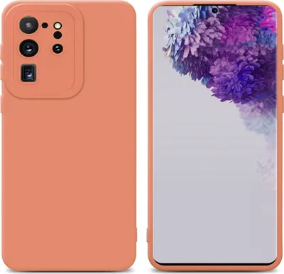 Produktbild von Cadorabo Hülle für Samsung Galaxy S20 ULTRA Schutz Hülle in Orange TPU Silikon Etui Case Handyhülle