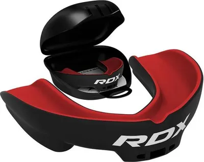 Produktbild von RDX 3w Zahnschutz für JUNIORS, schwarz und rot