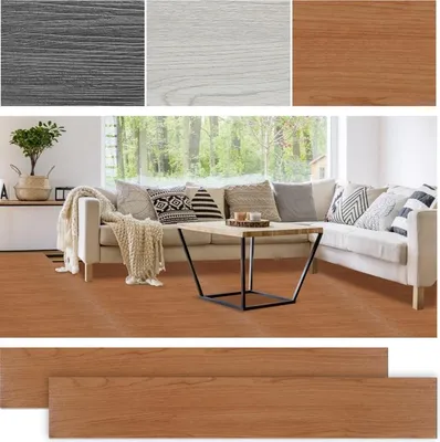Obrázek produktu pro Izrielar 5m² vinylové podlahy vinylové laminátové samolepicí prkna prkna PVC podlaha protiskluzová voděodolná 36 kusů vinylových prken dřevěná prkna tloušťka 2 mm (dřevo hnědé)