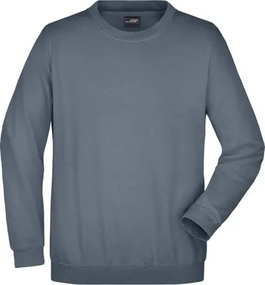 Produktbild von Klassisches Komfort Rundhals-Sweatshirt carbon, Gr. L