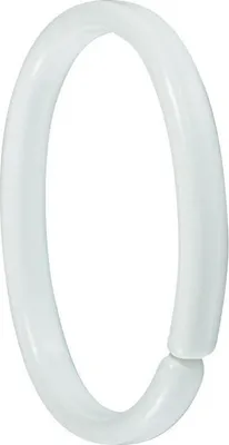Image de Sealskin Anneaux de vêtement de douche plastique 12 pcs, blanc, 252060210