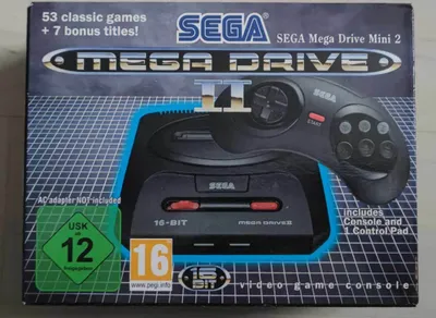 Sega Mega Drive Mini II 2 Spielkonsole mit 60 Spielen Retro +1x Controller