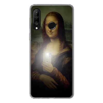 Produktbild von MuchoWow® Handyhülle Schutzhülle Hülle für Huawei P30 Lite Mona Lisa - Da Vinci - Telefon Silikon Softcase Handy Hülle - Handyhülle