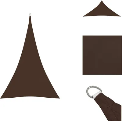 Immagine prodotto di vidaXL Tenda da sole in tessuto Oxford triangolare 4x5x5 m Marrone - Ombrelloni e tende da sole