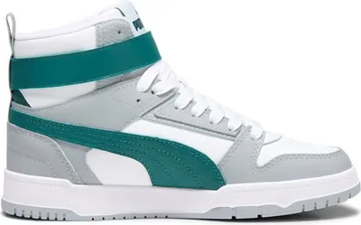 Produktbild von Puma RBD Game Jr White-Malachite-Cool Mid Gray-Gold Größe EU 38,5