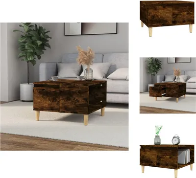 Obrázok produktu pre vidaXL Konferenčný stolík údený dub 55x55x36,5 cm materiál na báze dreva - Konferenčné stolíky