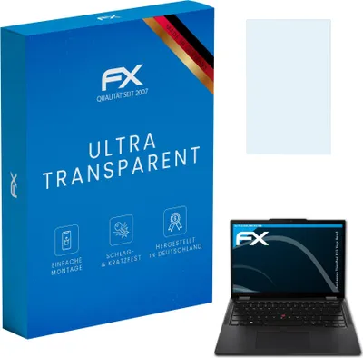 Produktbild von atFoliX FX-Clear 2x Schutzfolie kompatibel mit Lenovo ThinkPad X13 Yoga (Gen 4) Displayschutzfolie