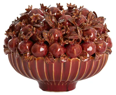 Obrázek produktu pro Light & Living Váza POMMEGRANATE Keramik Bordeaux - Ø28,5x23 cm
