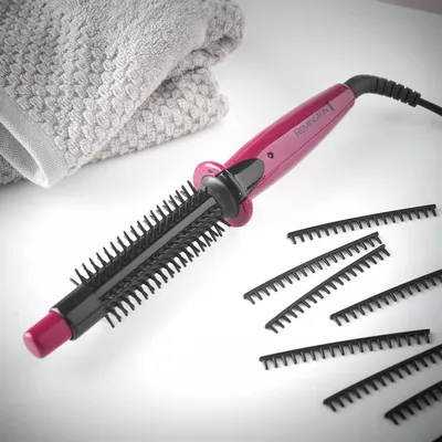 Obrázek produktu pro Remington CB4N, Kartáč na horký vzduch, Pára, Knoflíky, Růžová, Černá, AC, 330 mm