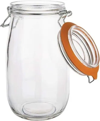 Produktbild von Konservierpot aus Keramik - 1,5 Liter - für das Einmachen - geeignet für Speisen