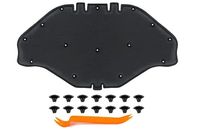 Image de HERSTMOTO Isolation de capot avec clips pour Mercedes ML W166 2011-2015/GLE W166 2015-2019/GL X166 2012-2015/GLS X166 2015-2019 – Réf. A1666820126