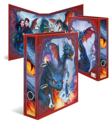 Immagine prodotto di HERMA 20141 Raccoglitore a tema HERMA "Dragon", formato DIN A4, larghezza dorso: 70 mm