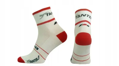 Produktbild von Stanteks Coolmax Socken, Weiß und Rot, Größe 36/38 (S)