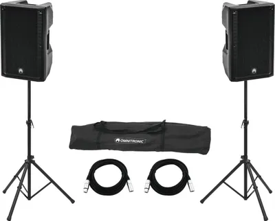 Image de OMNITRONIC Set 2x XKB-212A + pied haut pour enceintes MOVE MK2