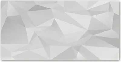 Produktbild von Tulup Glas-Bild -140x70- Wandkunst Dekorative Wand für Küche & Wohnzimmer - Kunst: modern & klassisch - Abstrakte Dreiecke - Weiß