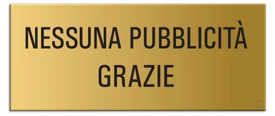 Keine-Werbung-Schild, Alu, selbstklebend, 60x25 mm