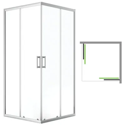 Obrázek produktu pro Laveo DESNA čtvercový sprchový kout 80x80 cm JKD_086K
