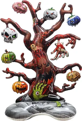 Zdjęcie produktu dla Balon Halloween drzewo straszne foliowy 131x85 cm dekoracja