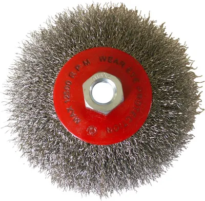 Image de 115 mm szczotka druciana tarczowa stalowa dwukierunkowa z gwintem M14