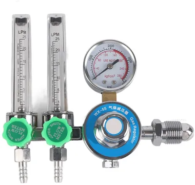 Argon-Durchflussregler - Doppelrohr-Druckregler
